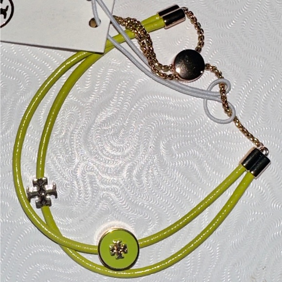 ❇️TORY BURCH❇️Lime Green❇️Kira Slider Bracelet BNIB - Picture 6 of 7